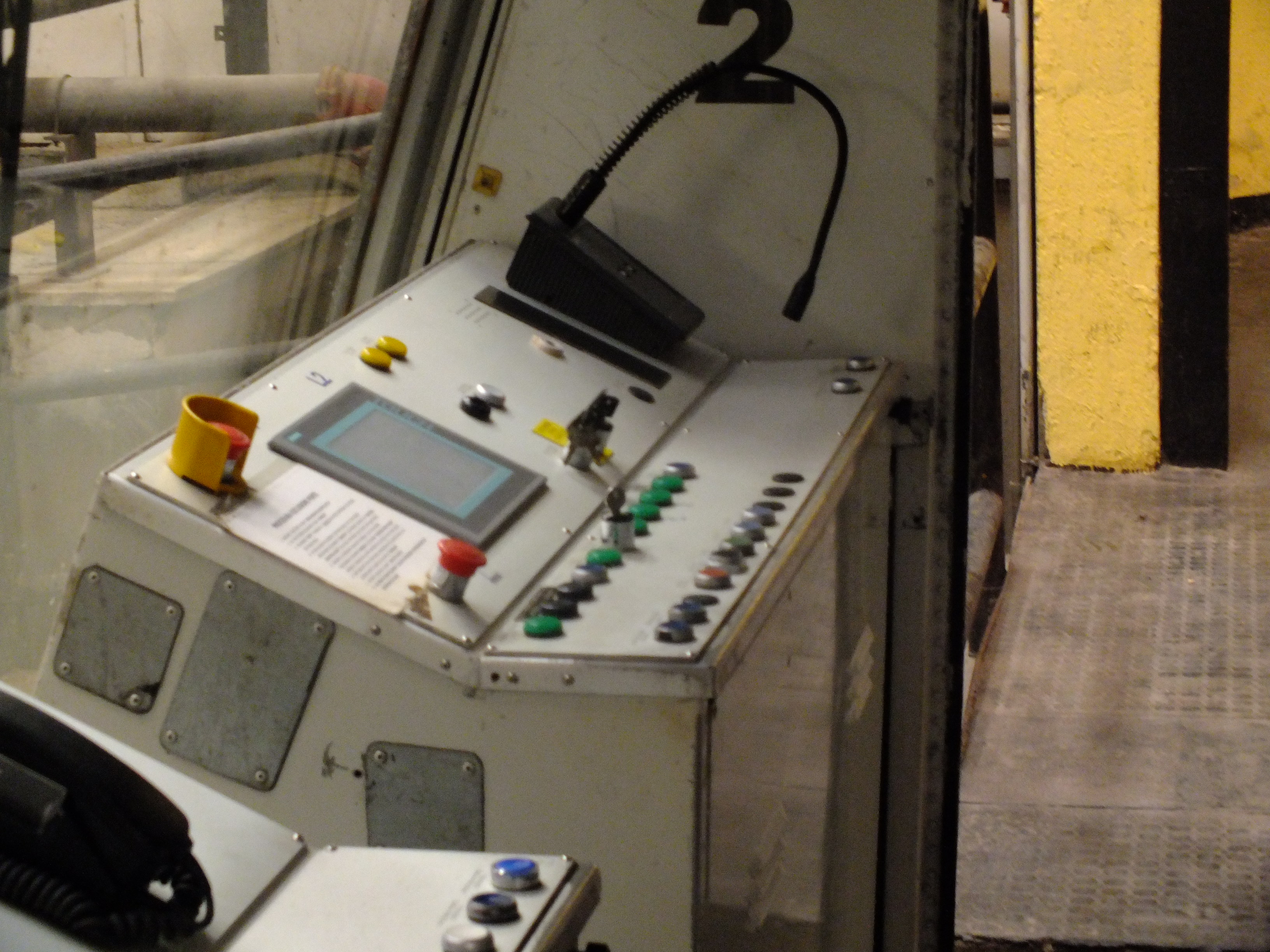 Cab of a train on the Montesanto funicular railway