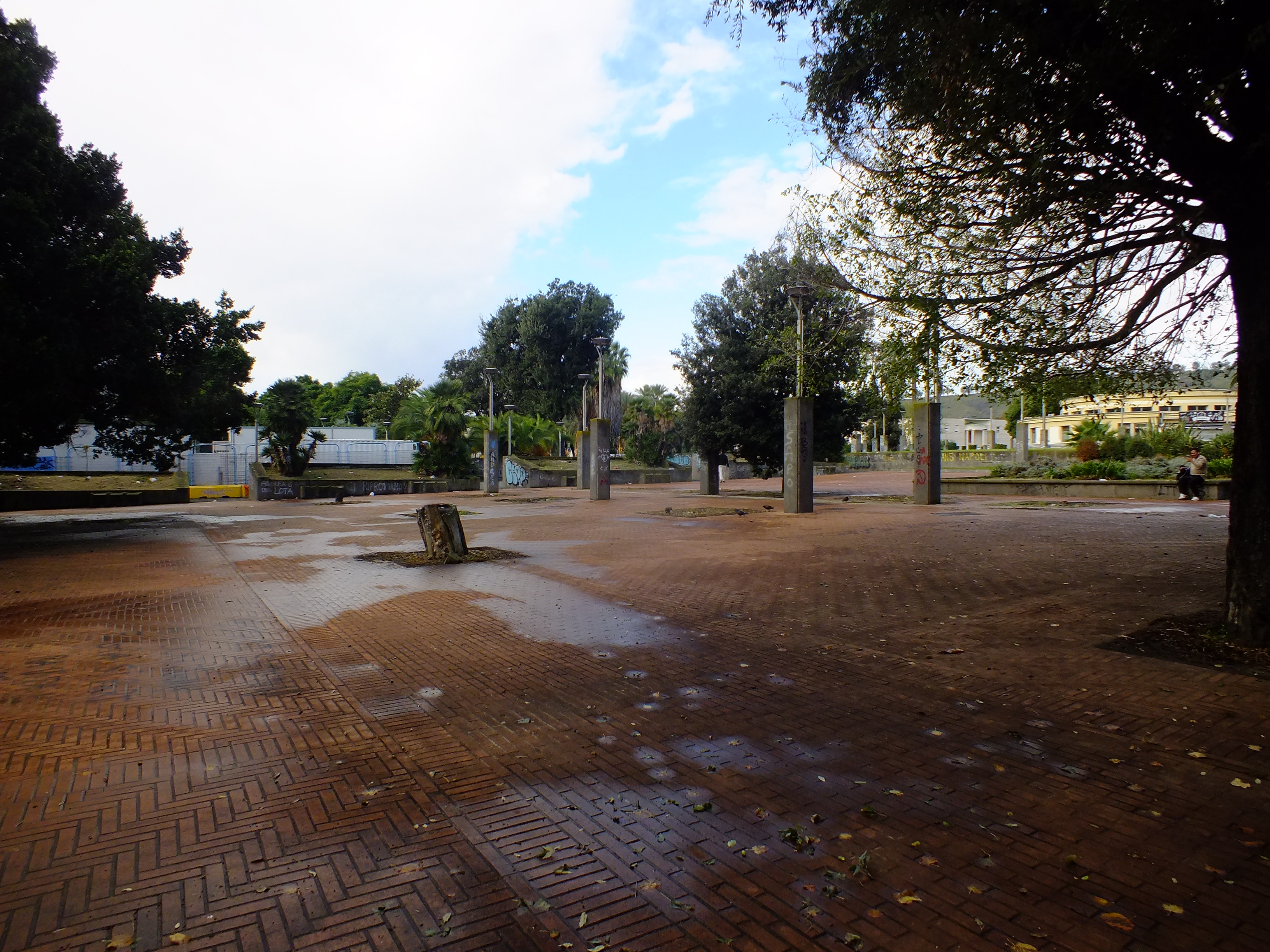 Piazzale Tecchio after rain