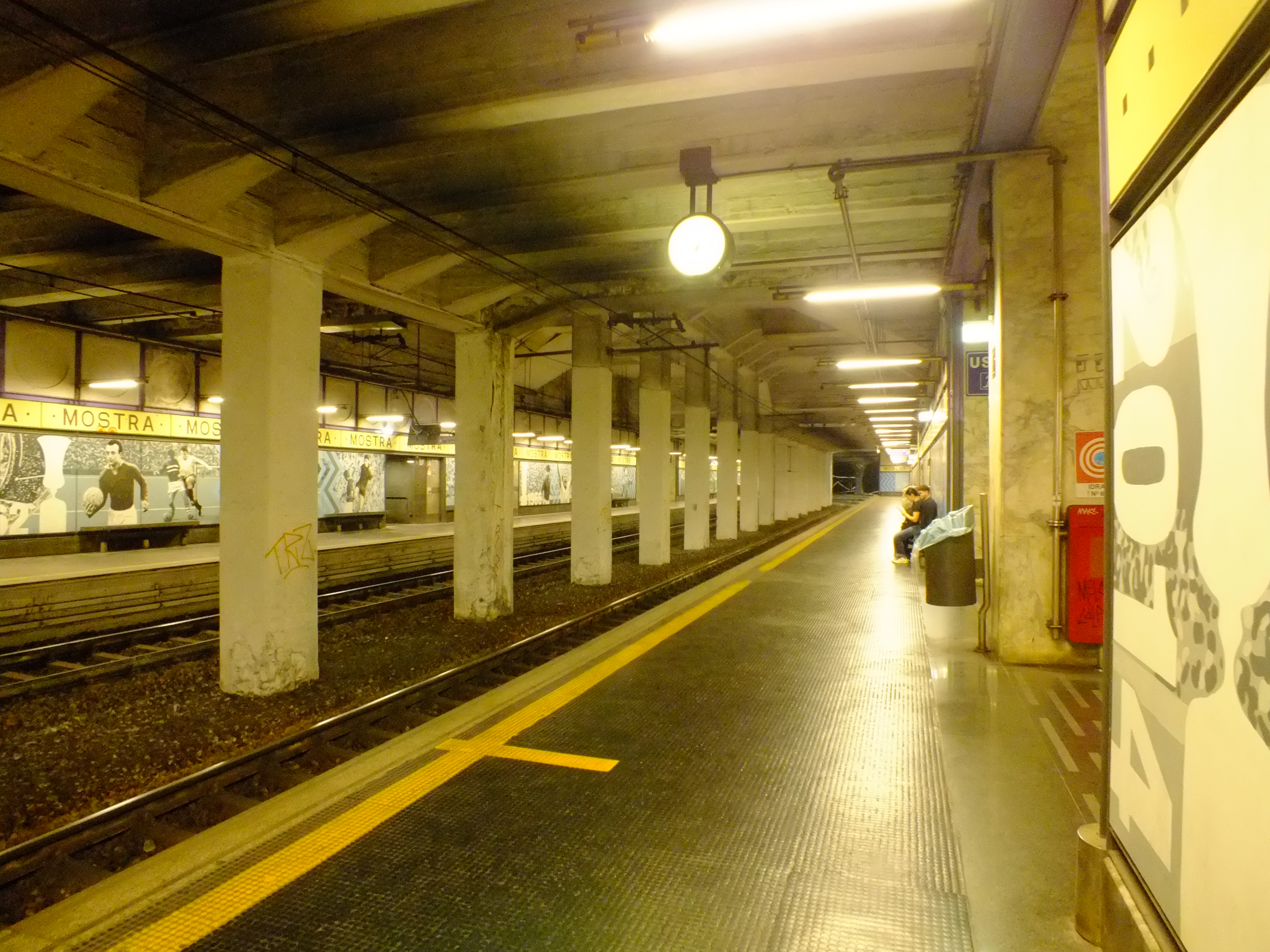 Mostra Stadio Maradona station on the Cumana railway