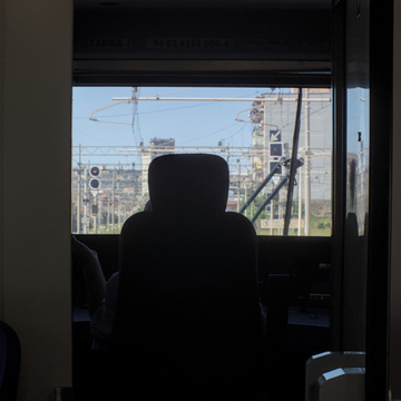 Cab of a Pop train