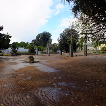 Piazzale Tecchio after rain