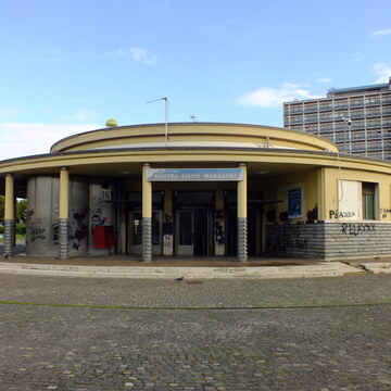 Exit of Mostra Stadio Maradona station on the Cumana railway